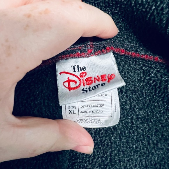 Vintage The Disney Store Winnie the Pooh Quarter Zip hooded sweatshirt size XL - Picture 3 of 8
